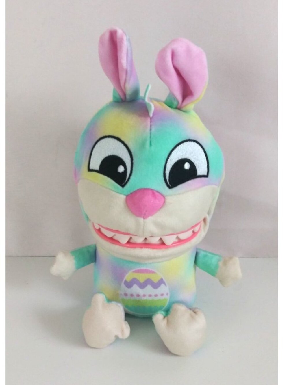 Chatter Chompers 6.5" Interactive Easter Rabbit Plush Toy w/ Funny Sound Effects